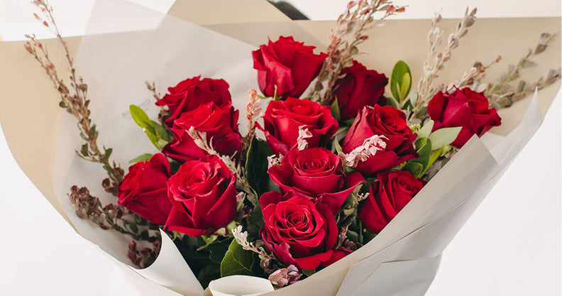 Premium Red Roses - 12