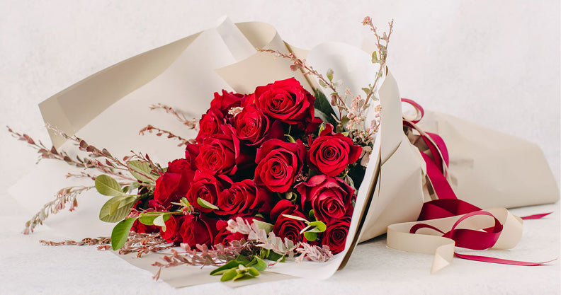 Premium Red Roses - 24